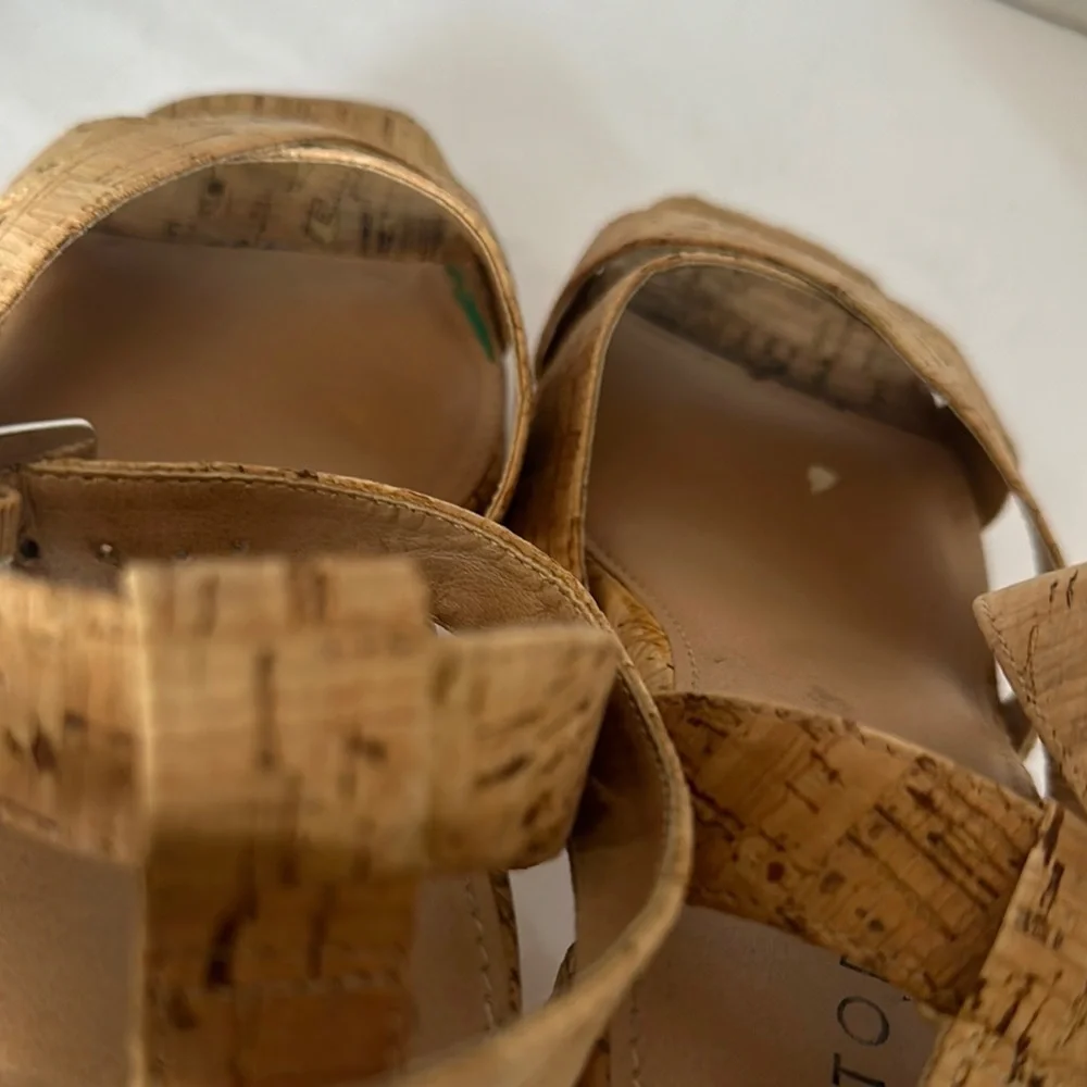 Torrid Women's Cork Platform Sandals - Size 7W - Wide Fit - Crisscross Straps